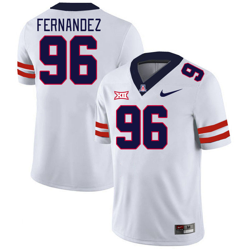 Men #96 Nick Fernandez Arizona Wildcats Big 12 Conference College Football Jerseys Stitched-White